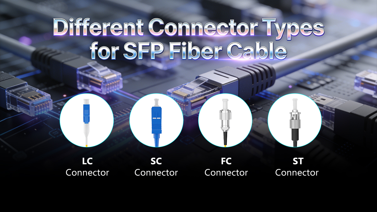 Different Connector Types for SFP Fiber Cable