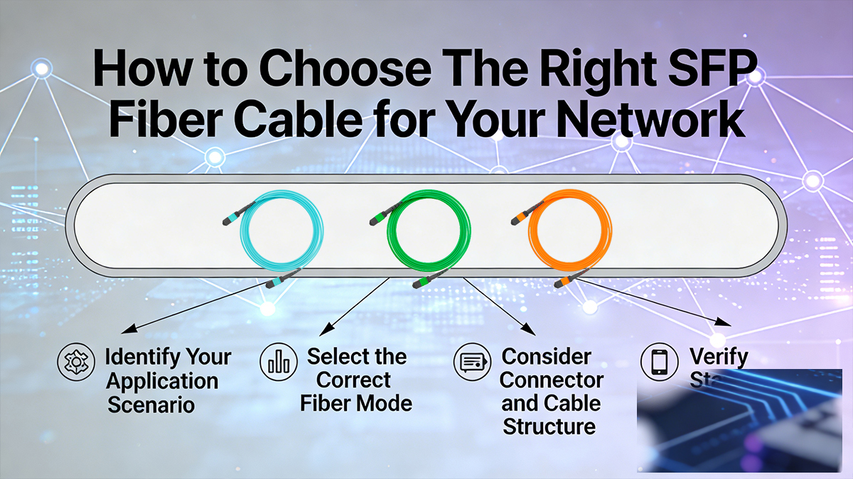 How to Choose The Right SFP Fiber Cable for Your Network