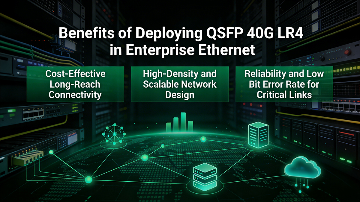 Benefits of Deploying QSFP 40G LR4 in Enterprise Ethernet
