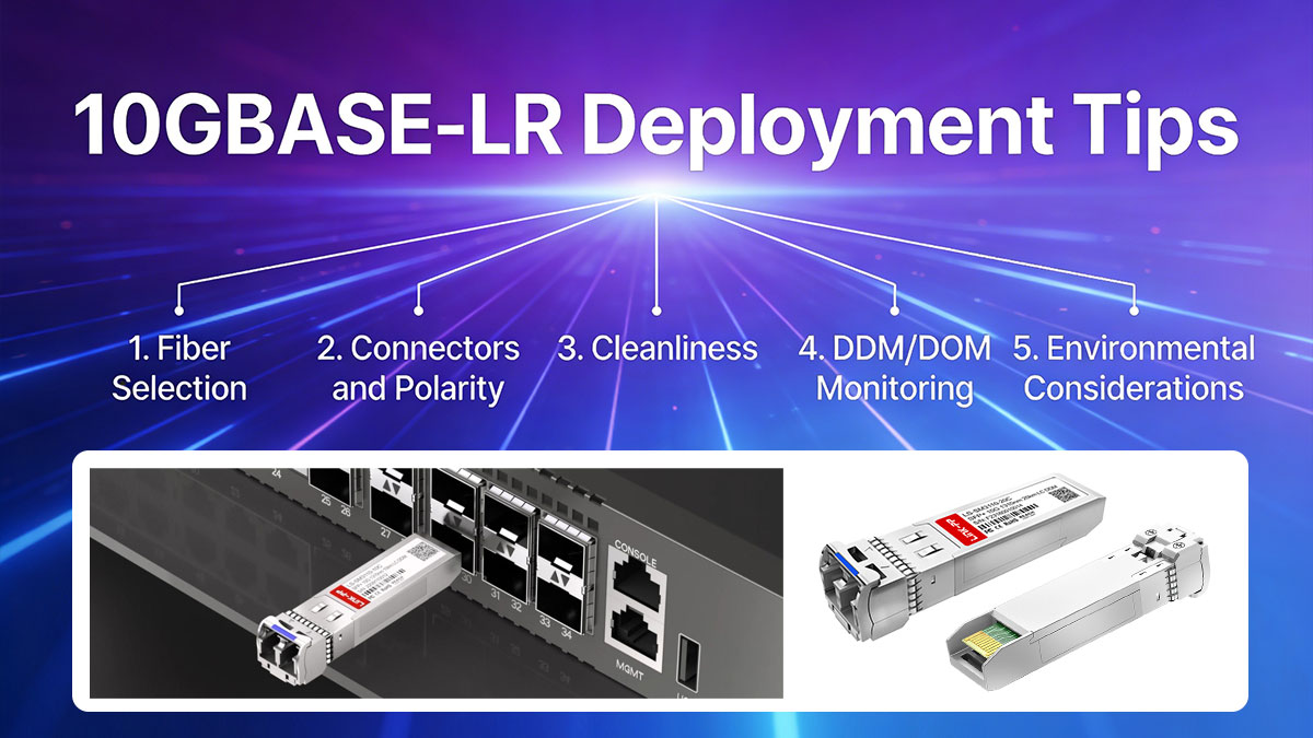 10GBASE-LR Deployment Tips: Fiber, Connectors, Cleanliness, and DDM Checks