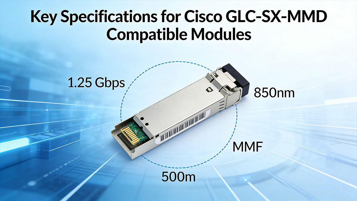 Key Specifications for Cisco GLC-SX-MMD Compatible Modules