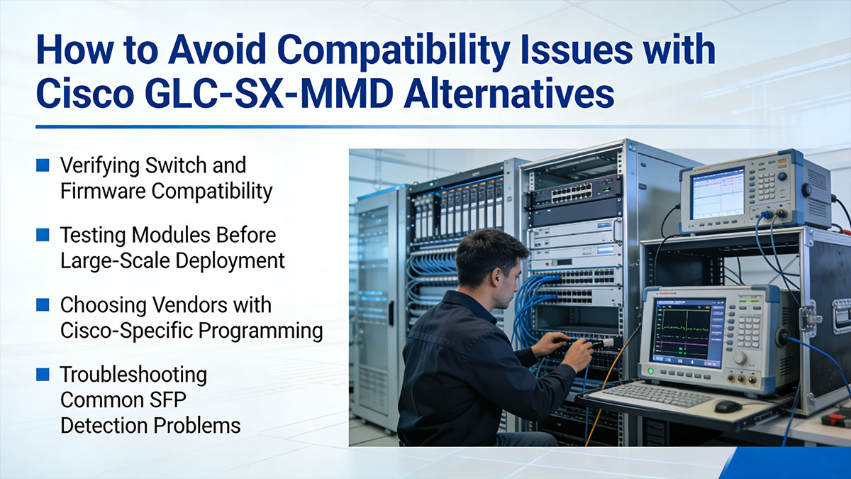 How to Avoid Compatibility Issues with Cisco GLC-SX-MMD Alternatives