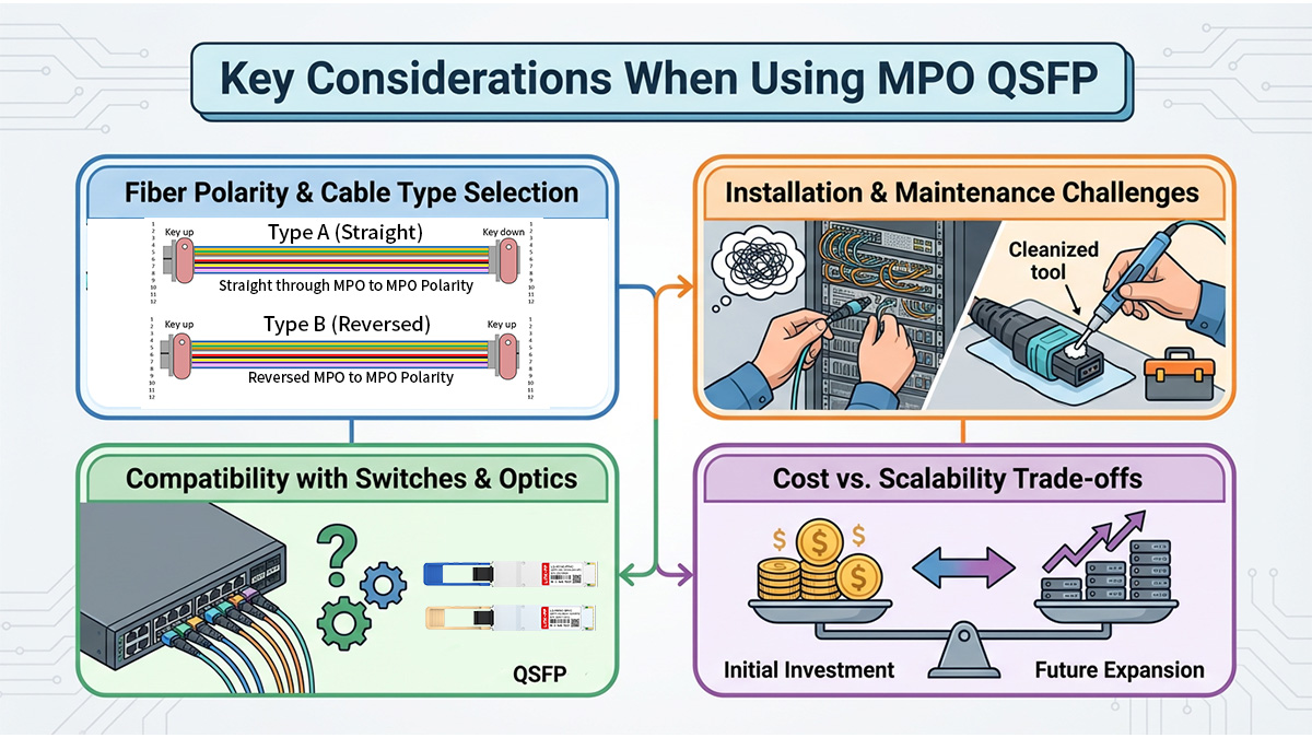 Key Considerations When Using MPO QSFP