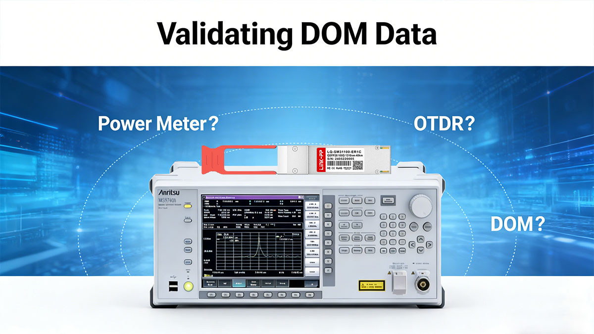 Validating DOM Data: Power Meter, OTDR, or DOM?