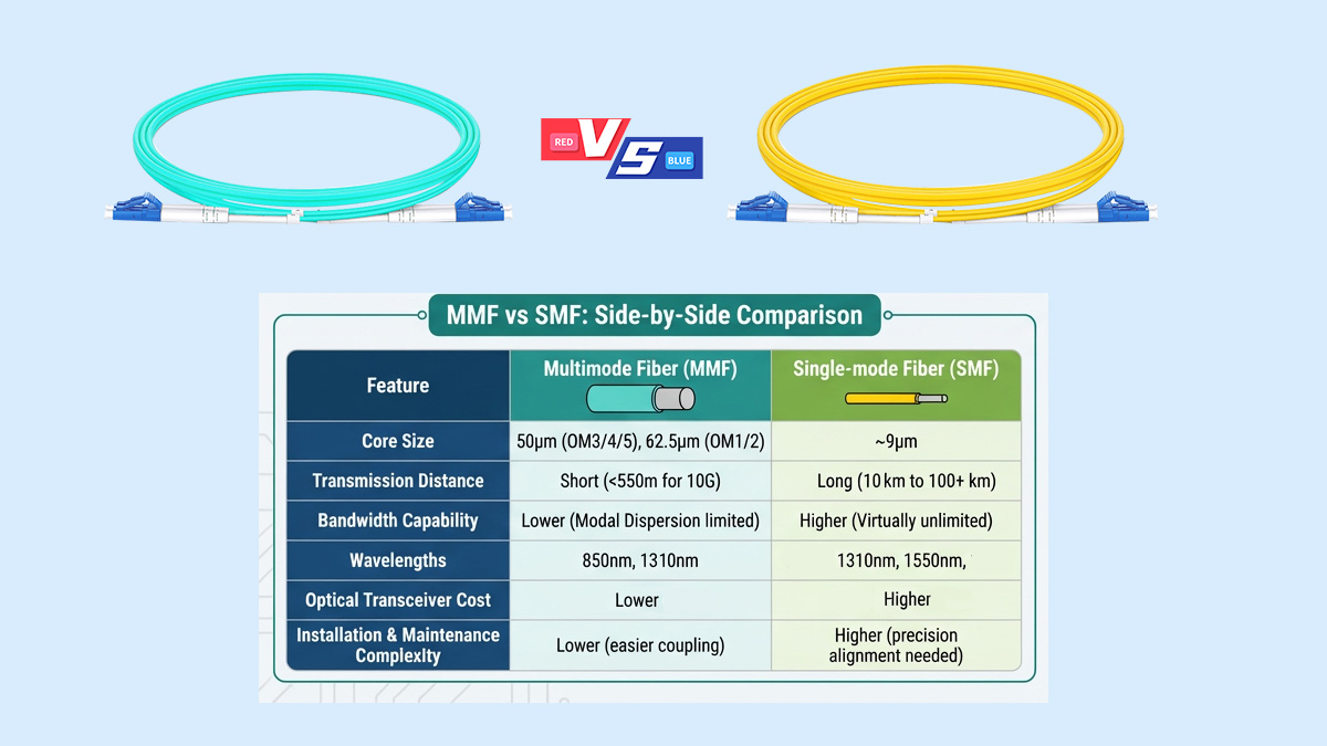 MMF vs SMF: Side-by-Side Comparison