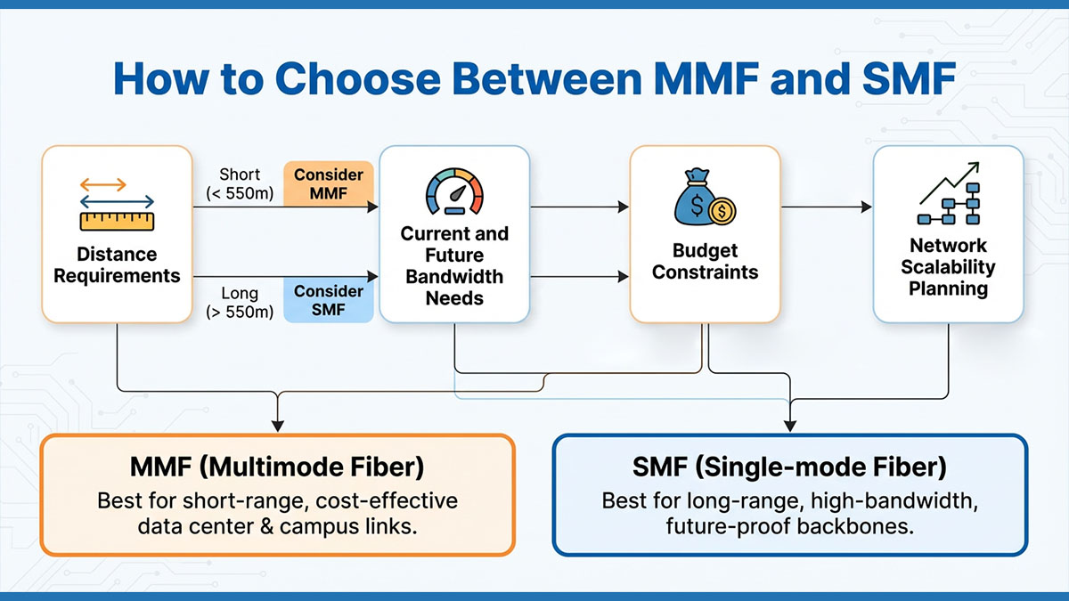 How to Choose Between MMF and SMF