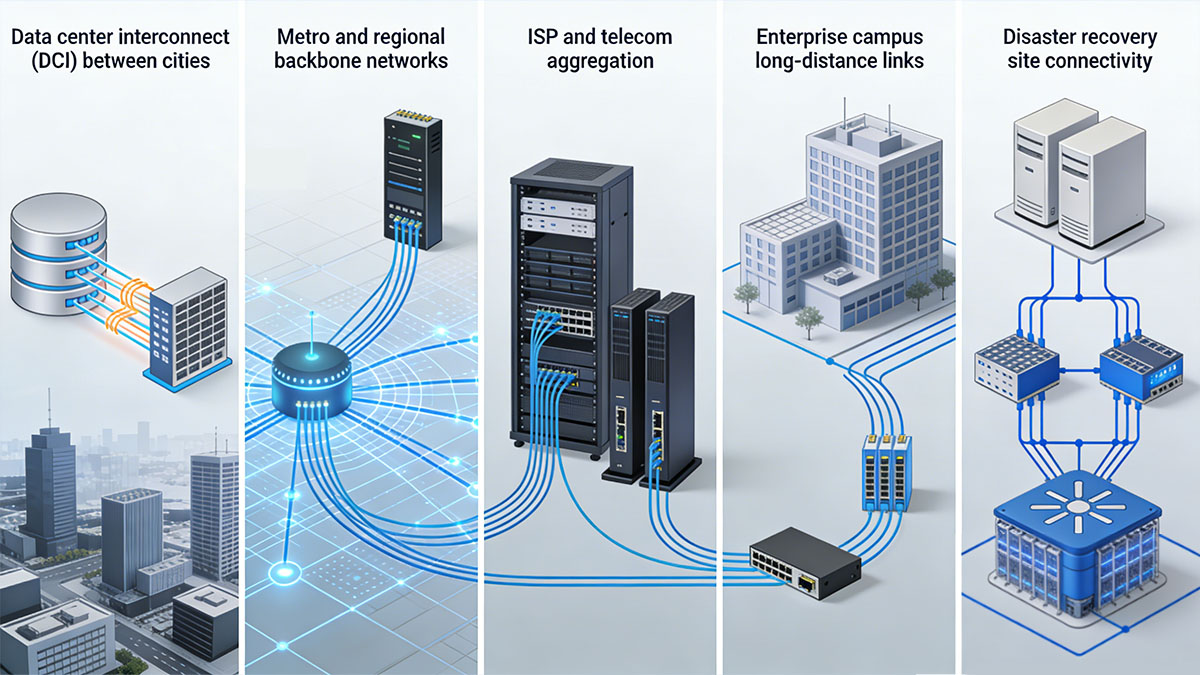 Typical Applications of QSFP 40G 80km