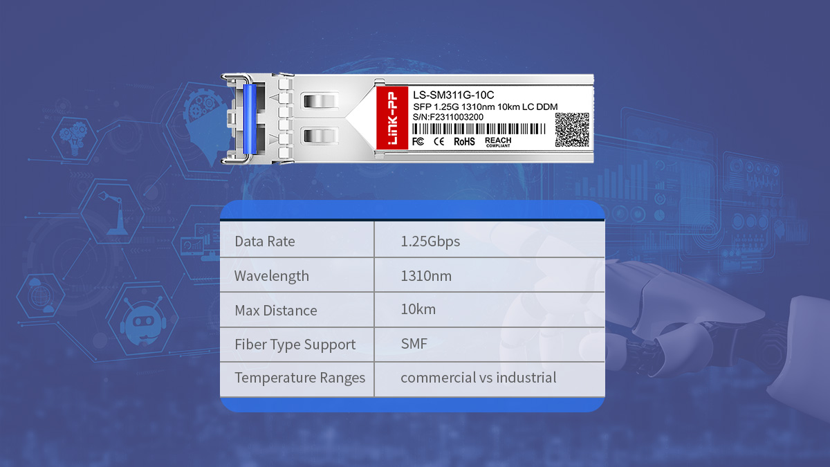 Key Specifications of SFP 1G LX Modules