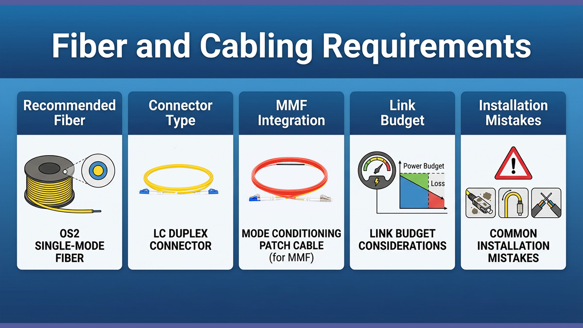 Fiber and Cabling Requirements