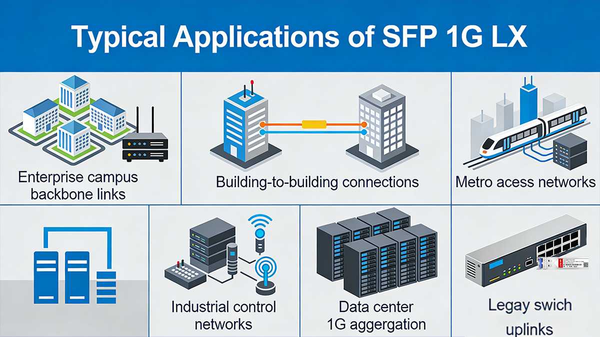 Typical Applications of SFP 1G LX