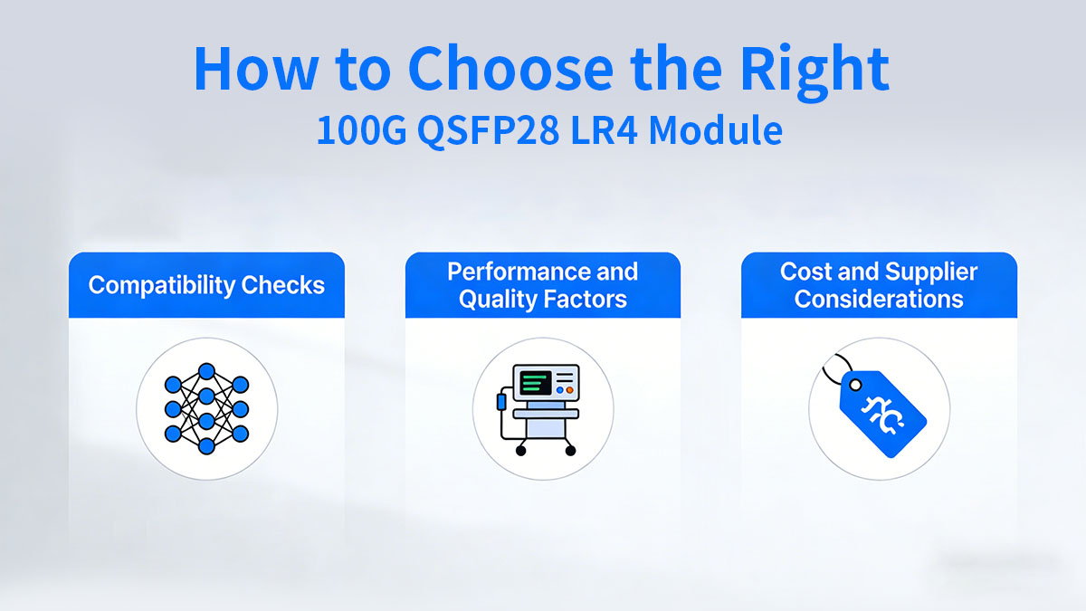 How to Choose the Right 100G QSFP28 LR4 Module
