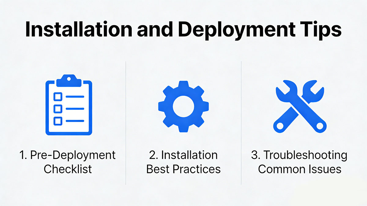 Installation and Deployment Tips