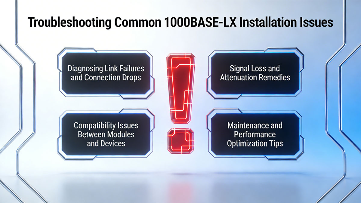 Troubleshooting Common 1000BASE-LX Installation Issues