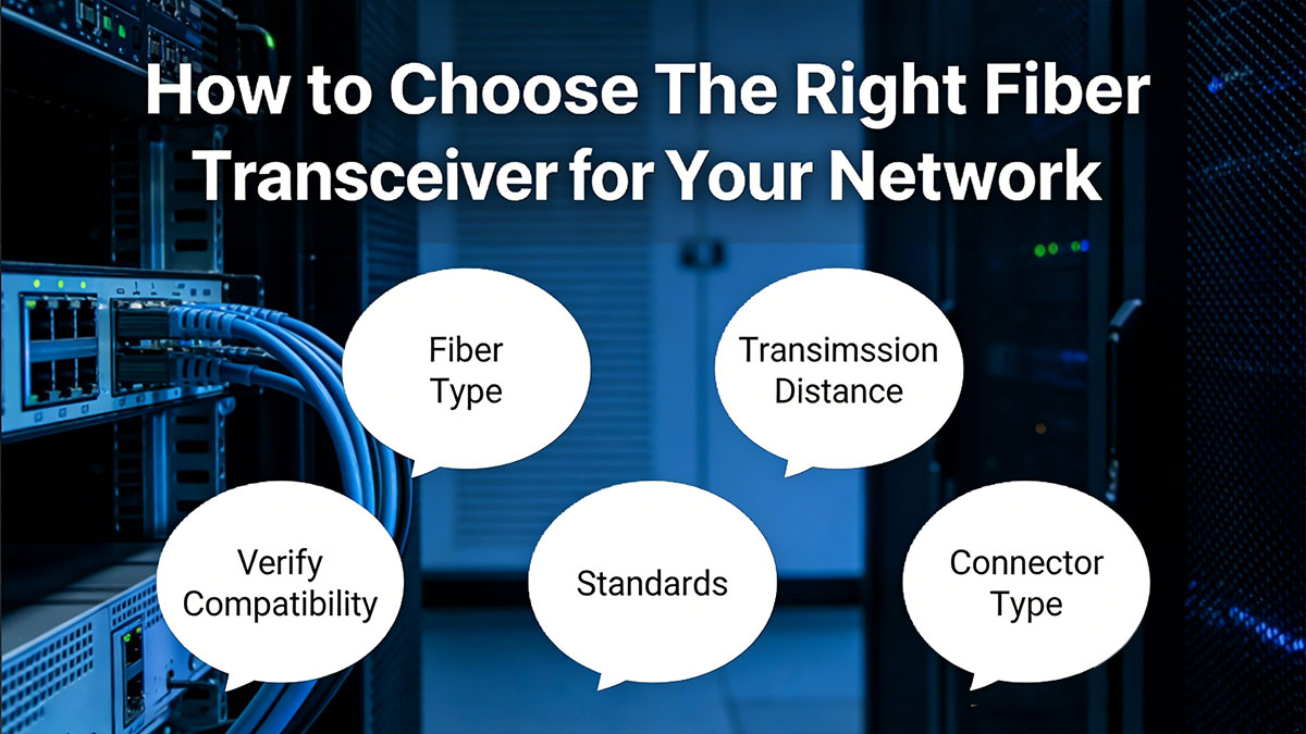 How to Choose The Right Fiber Transceiver for Your Network
