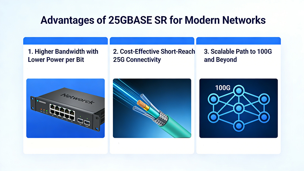 Advantages of 25GBASE SR for Modern Networks