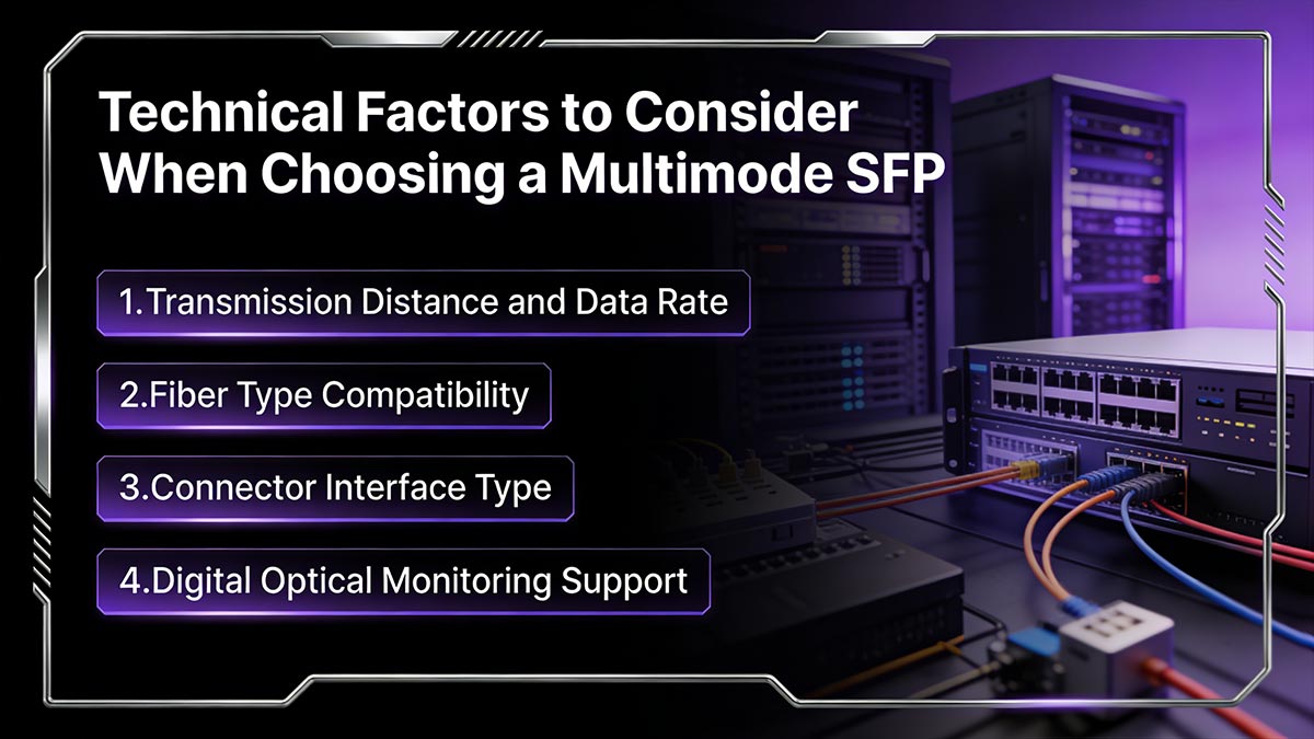 Technical Factors to Consider When Choosing a Multimode SFP