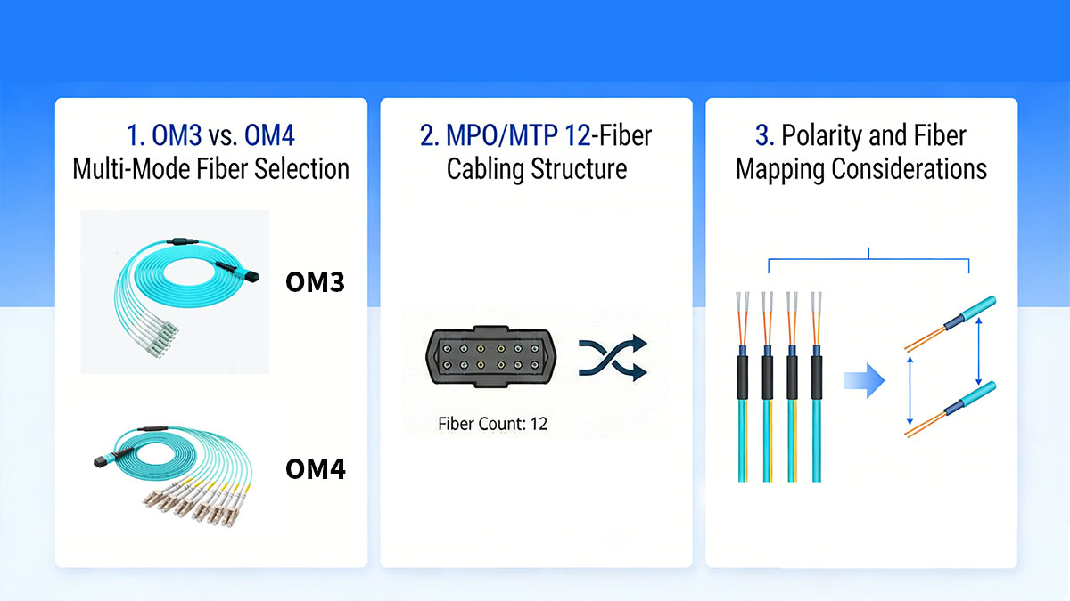 QSFP-100G-SR4 Cabling Requirements for Data Centers