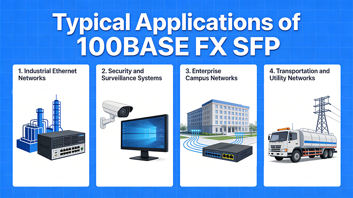 Typical Applications of 100BASE FX SFP
