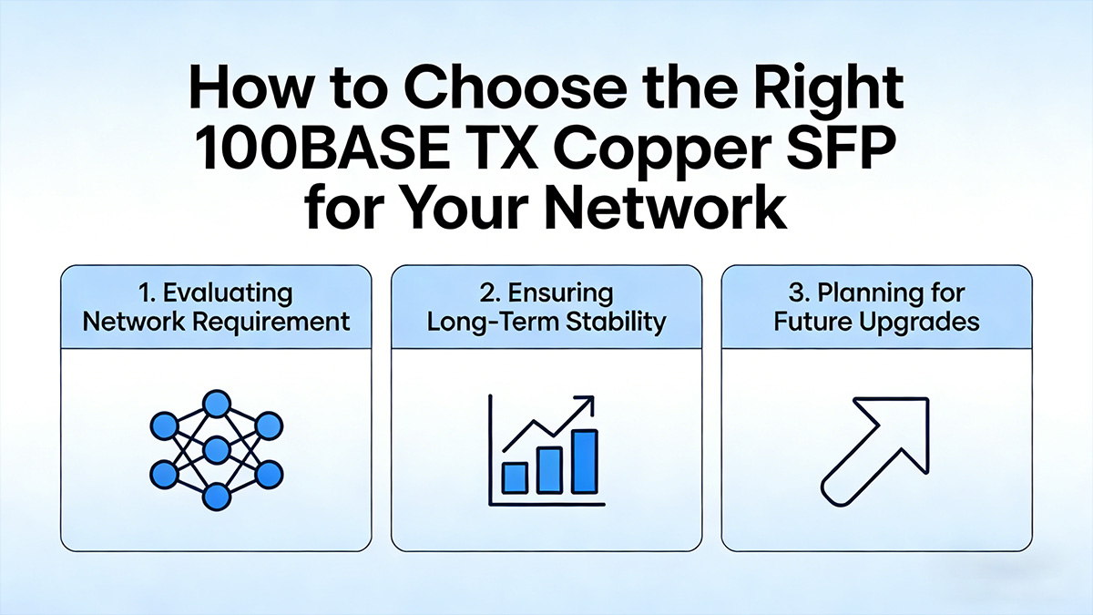 Cómo elegir el SFP de cobre 100BASE TX adecuado