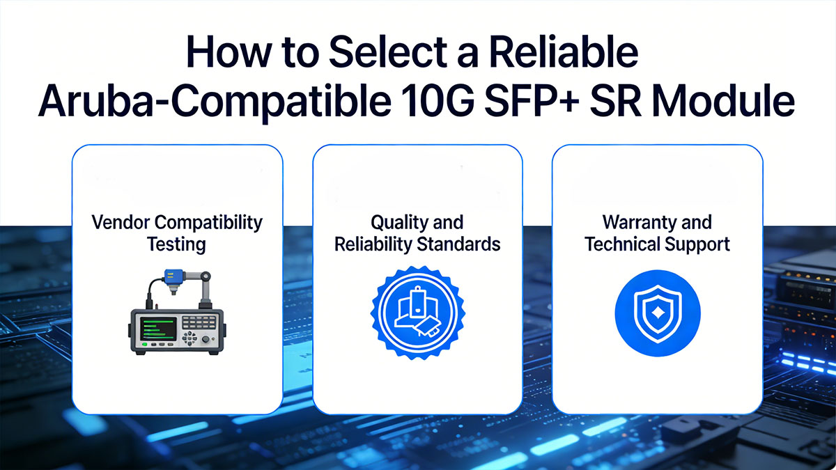 How to Select a Reliable Aruba-Compatible 10G SFP+ SR Module