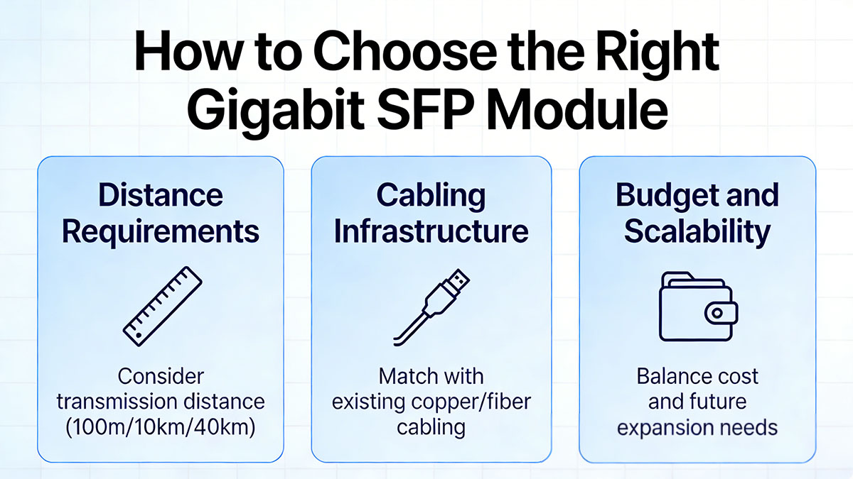 How to Choose the Right Gigabit SFP Module