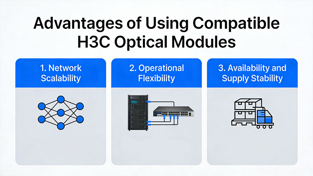 Advantages of Using Compatible H3C Optical Modules