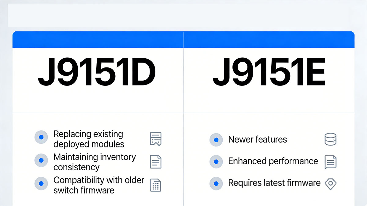 How to Choose Between J9151D and J9151E