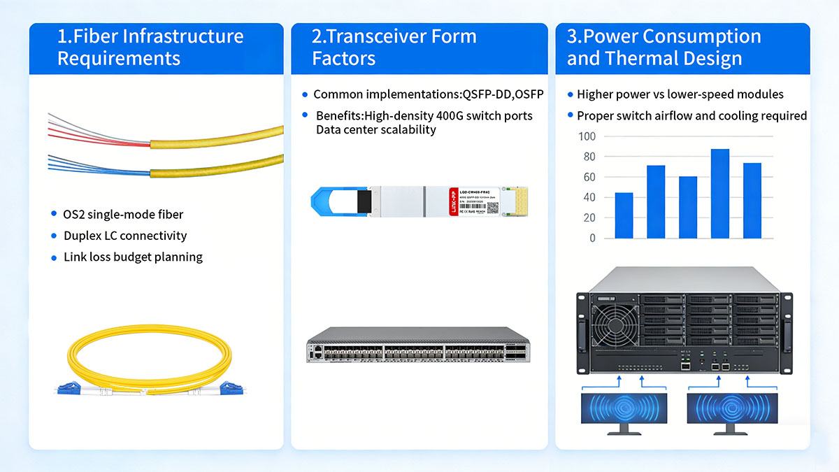 Deployment Considerations for 400GBASE FR4