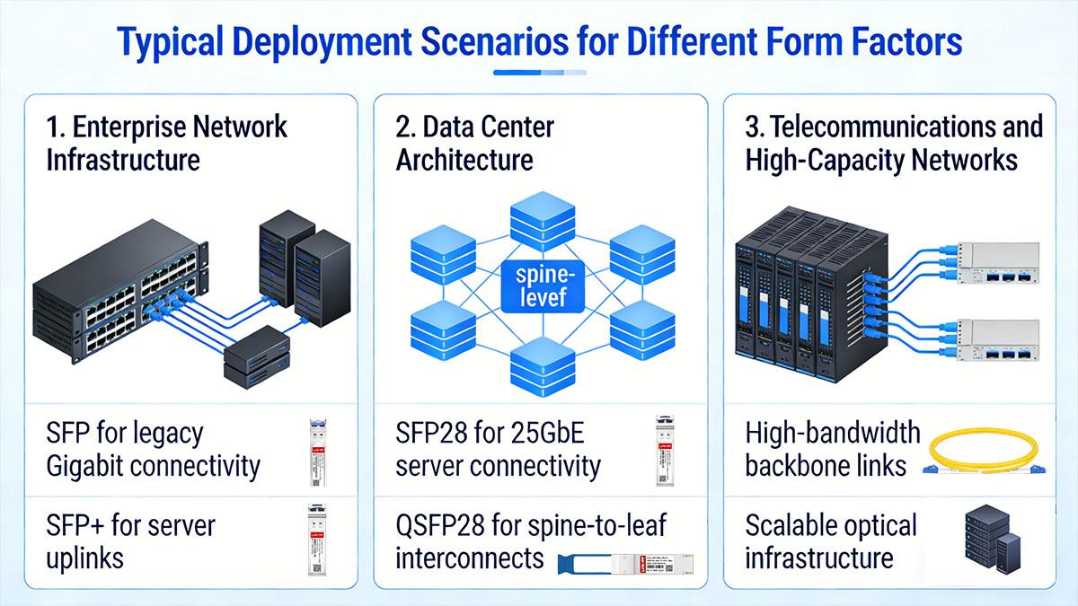 Typical Deployment Scenarios for Different Form Factors