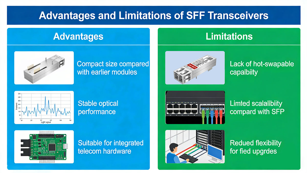 Advantages and Limitations of SFF SFP Transceivers