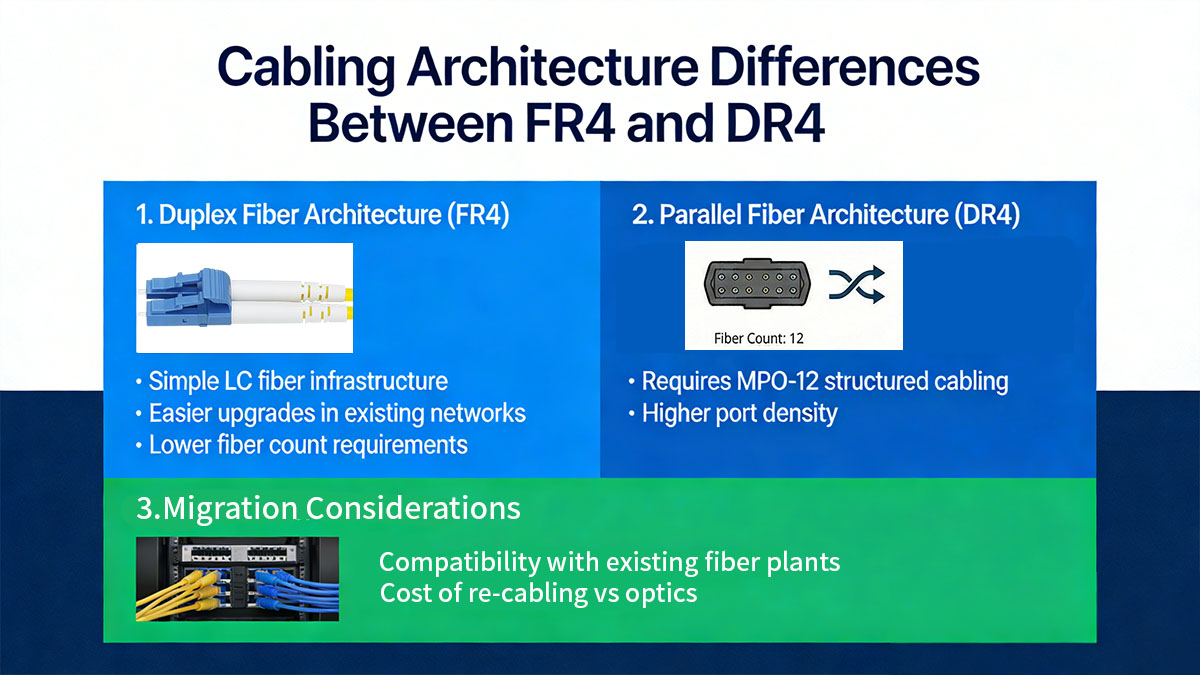 Cabling Architecture Differences Between FR4 and DR4