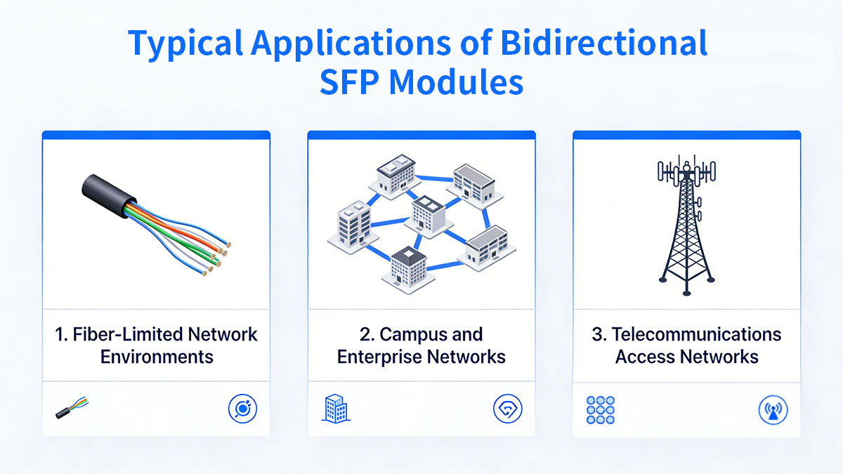Typical Applications of Bidirectional SFP Modules