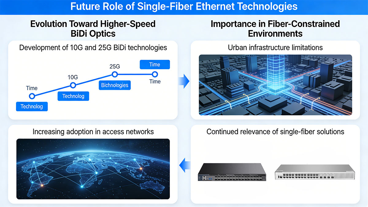 Future Role of Single-Fiber Ethernet Technologies