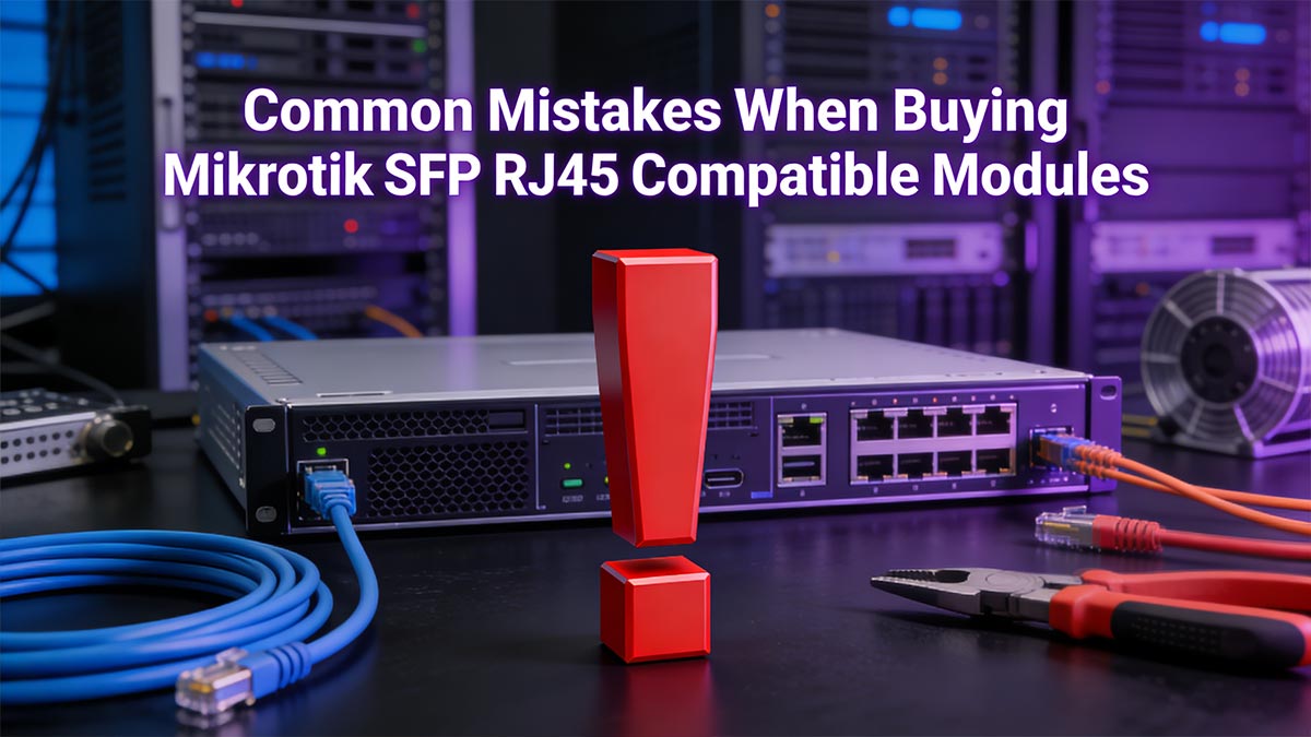 Common Mistakes When Buying Mikrotik SFP RJ45 Compatible Modules