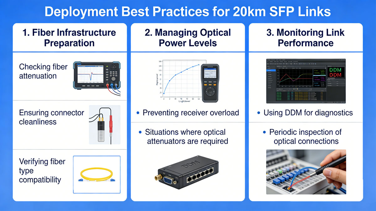 Deployment Best Practices for 20km SFP Links