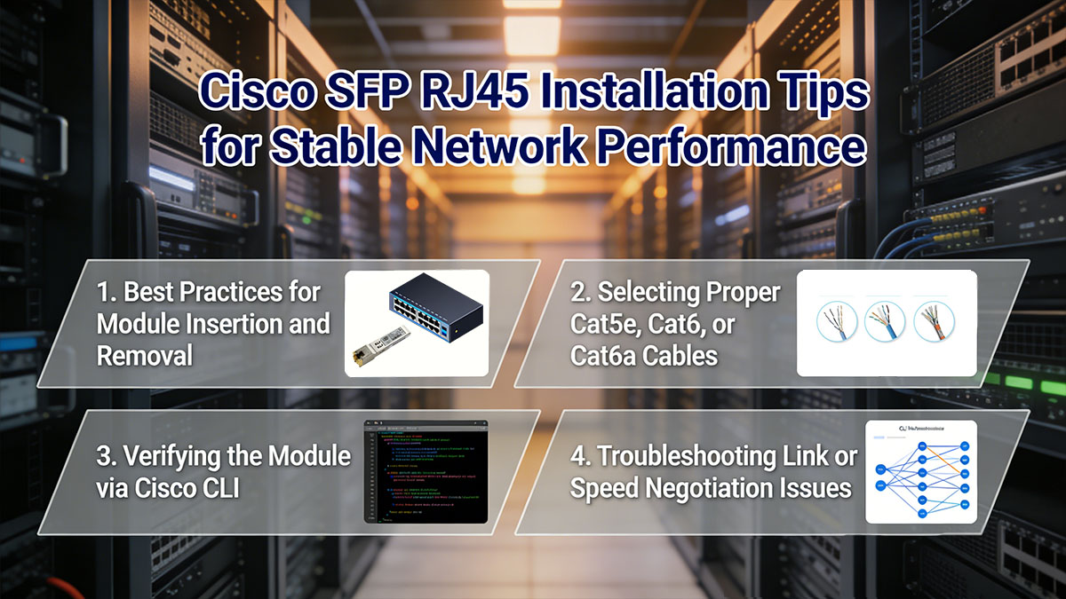Cisco SFP RJ45 Installation Tips for Stable Network Performance