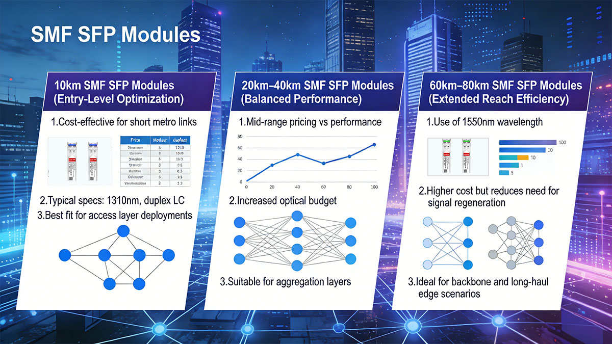 SMF SFP Types by Distance and Their Cost Implications