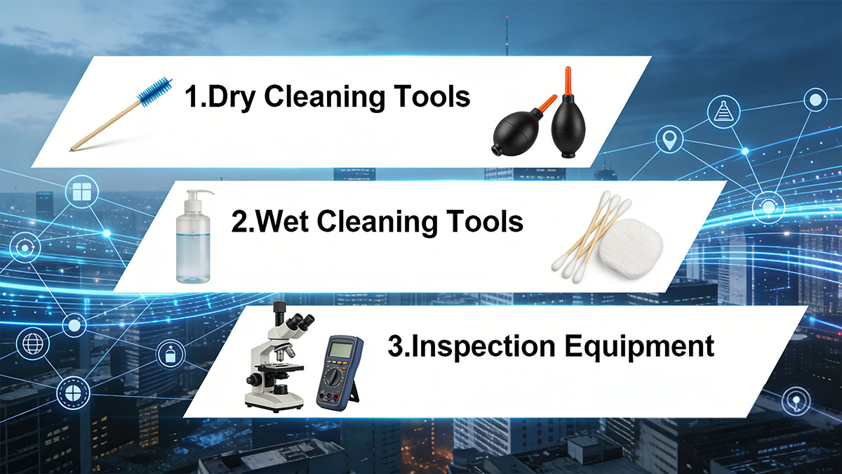Tools Required to Clean Fiber Optic Connectors