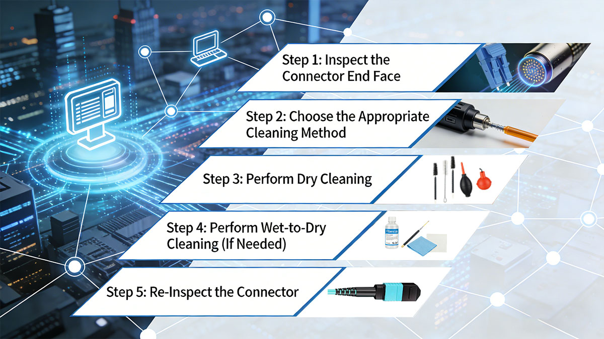 Step-by-Step Guide: How to Clean Fiber Optic Connectors