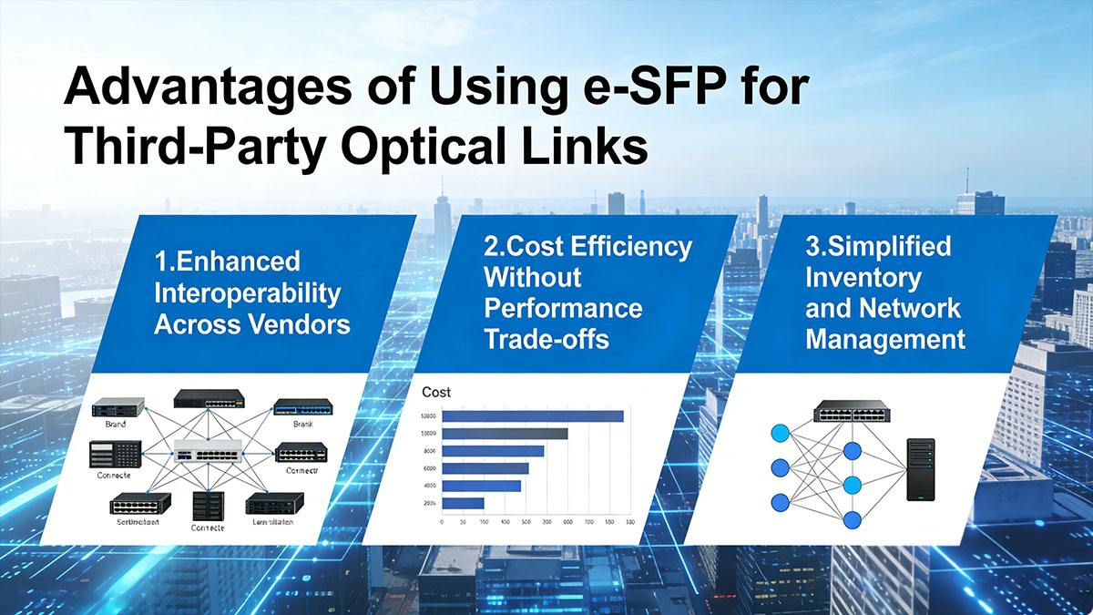 Advantages of Using e-SFP for Third-Party Optical Links