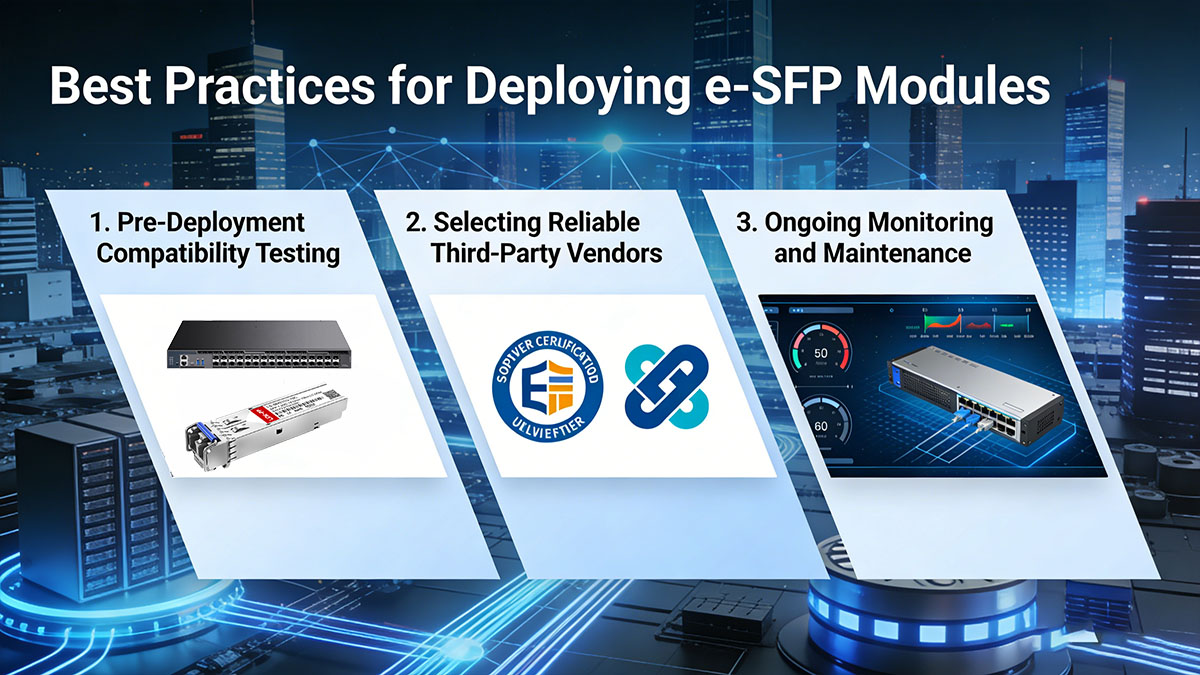 Best Practices for Deploying e-SFP Modules