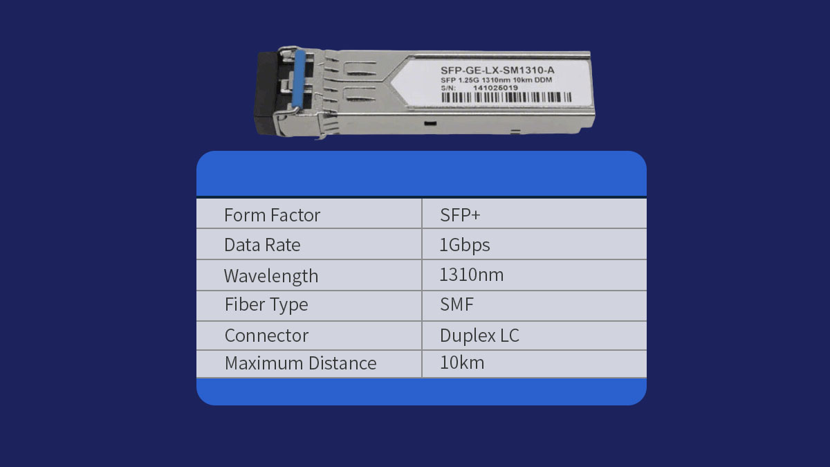 Che cos'è SFP GE LX SM1310 A?
