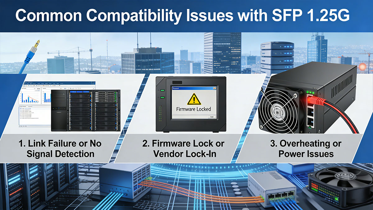 Problemas comunes de compatibilidad con SFP 1.25G