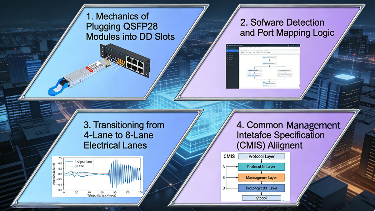 Achieving Backward Compatibility with QSFP28-DD Ports