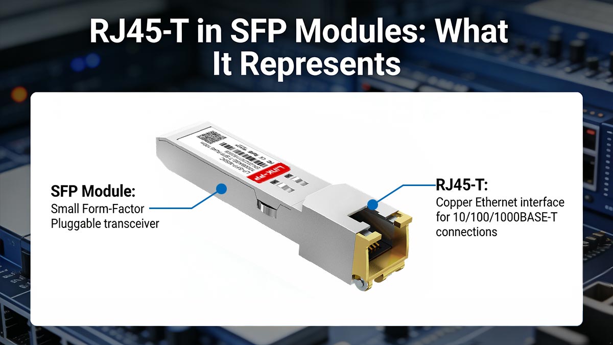 RJ45-T in SFP Modules What It Represents
