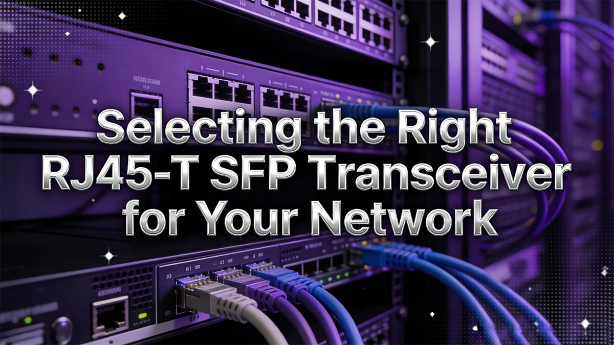 Selecting the Right RJ45-T SFP Transceiver for Your Network