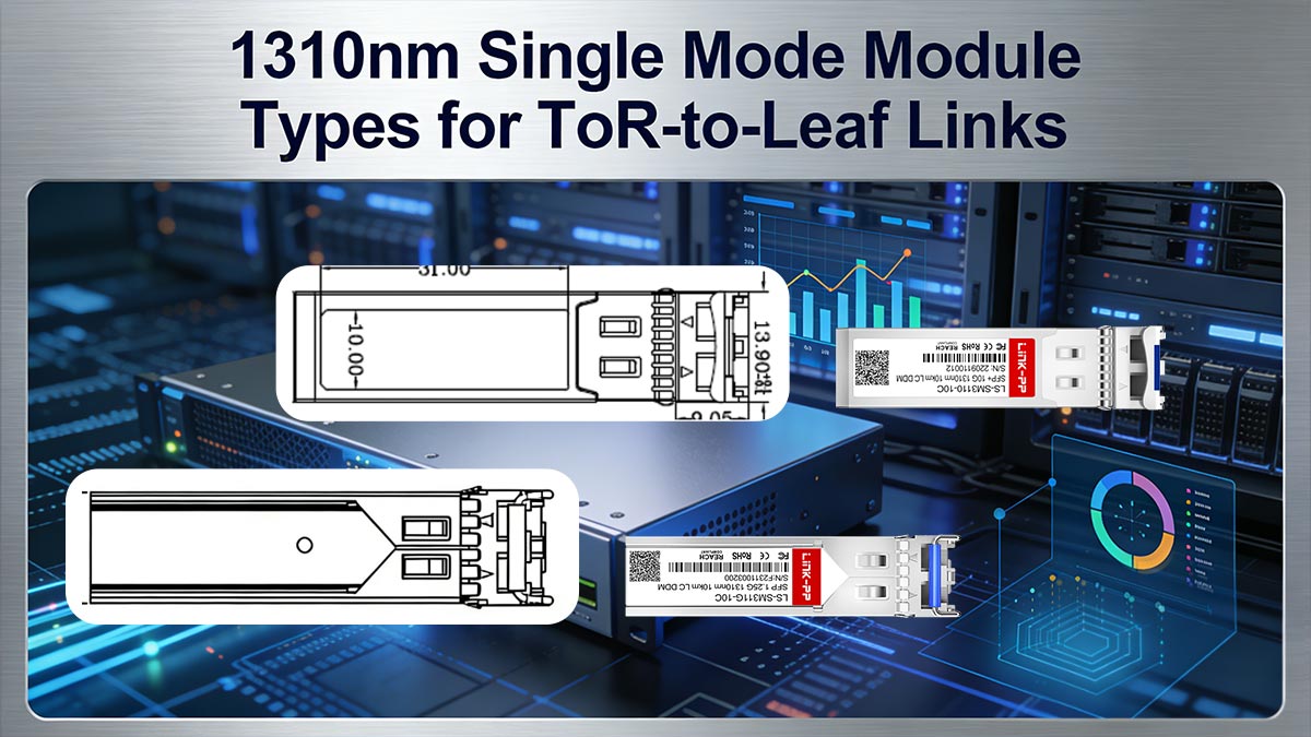 1310nm Single-Mode Module Types for ToR-to-Leaf Links