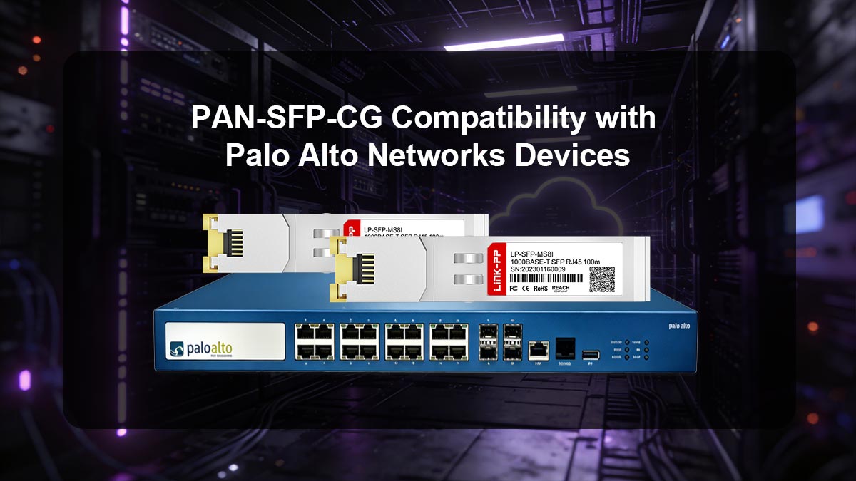 PAN-SFP-CG Compatibility with Palo Alto Networks Devices