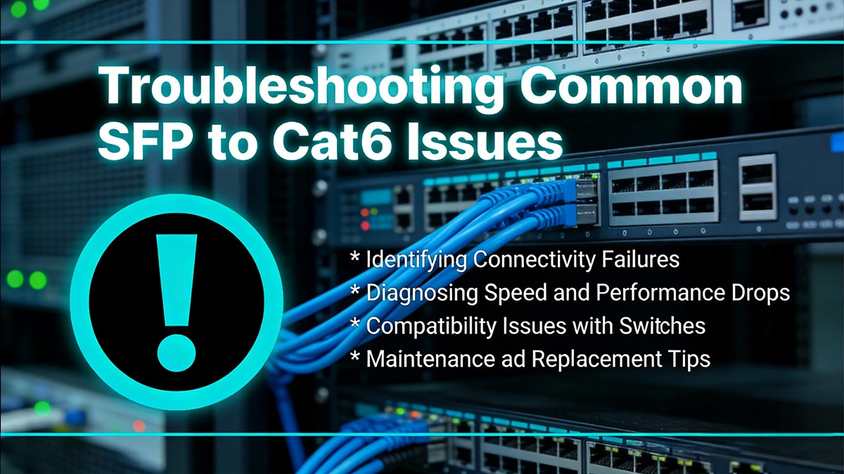 استكشاف الأخطاء وإصلاحها في تحويل SFP إلى Cat6