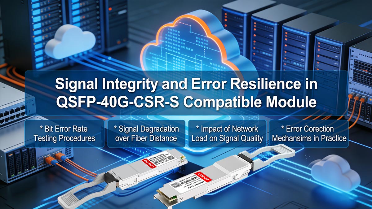Integrità del segnale e resilienza agli errori nel modulo compatibile QSFP-40G-CSR-S